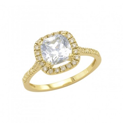 Δαχτυλίδι Χρυσό 14K (RI403 - SR106)